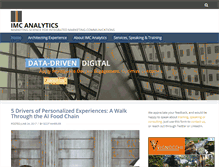 Tablet Screenshot of imcanalytics.com